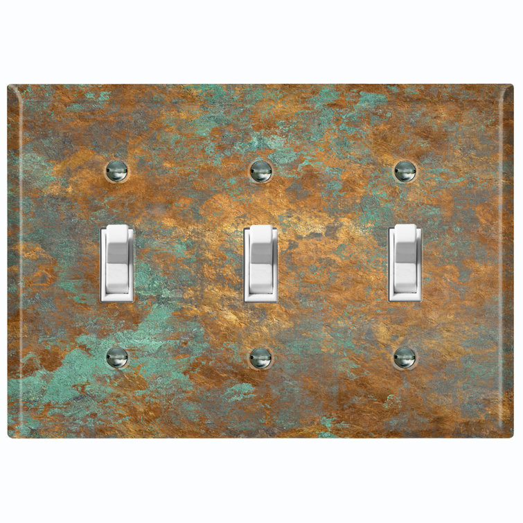 WorldAcc Copper Patina 3Gang Toggle Light Switch Wall Plate Wayfair